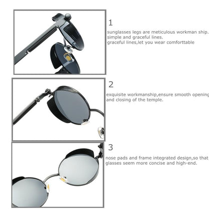 Vintage Polarised Sunglasses with Alloy Frame and UV400 Lenses