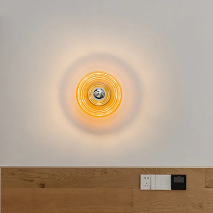 Vitra Vintage Glass Wall Light with Hand-Blown Glass and Iron Frame