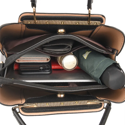 Vivian Luxury Shoulder Bag with Crossbody Strap