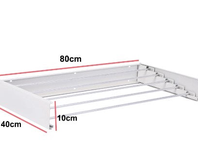 Wall Mounted Folding Clothes Drying Rack Space Saving Laundry Organizer