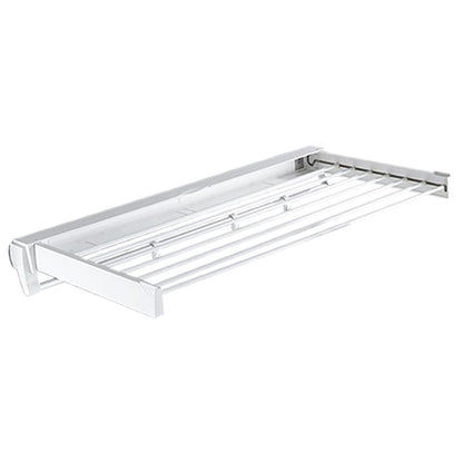 Wall Mounted Folding Clothes Drying Rack Space Saving Laundry Organizer