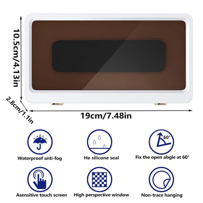 Wall-Mounted Shower Phone Holder with Self-Adhesive Mount