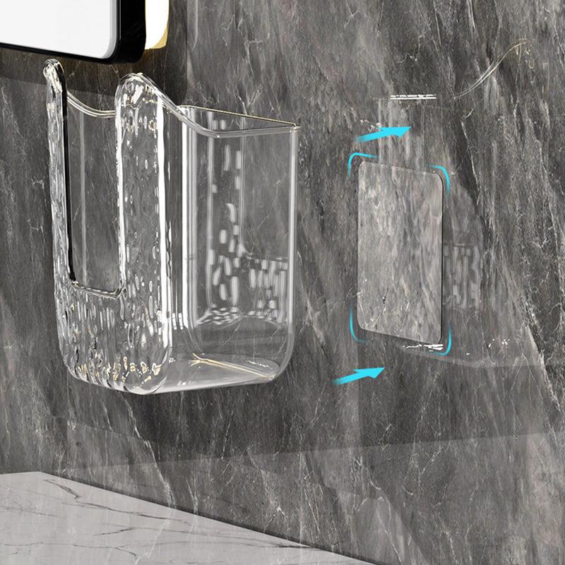 Wall-Mounted Tissue Holder with No-Drill Adhesive Installation