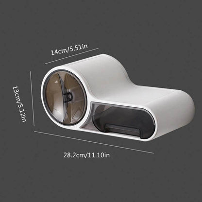 Wall Mounted Toilet Paper Holder with Space Saving Modern Design