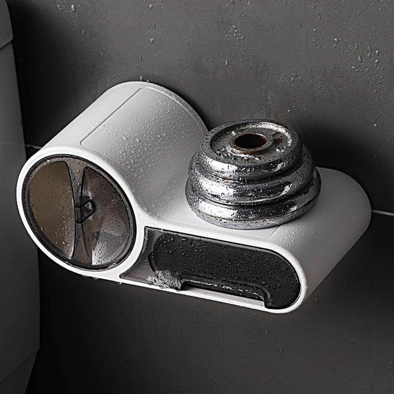 Wall Mounted Toilet Paper Holder with Space Saving Modern Design