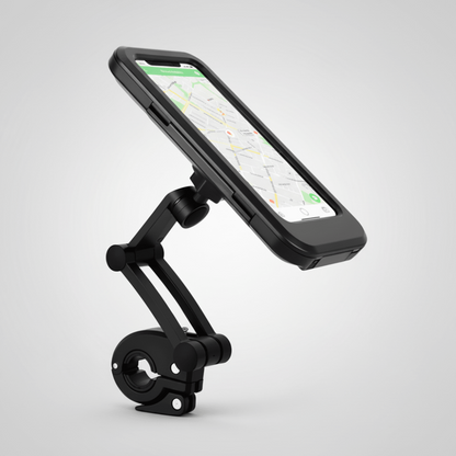 Supporto impermeabile per telefono da bici, rotazione a 360°, supporto per manubrio con protezione touchscreen