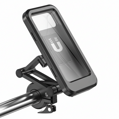 Supporto impermeabile per telefono da bici, rotazione a 360°, supporto per manubrio con protezione touchscreen