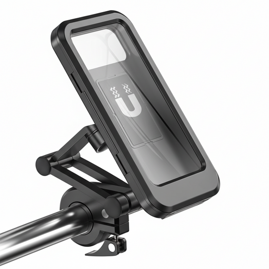 Waterdichte telefoonhouder voor de fiets, 360° draaibare stuurhouder met touchscreenhoes