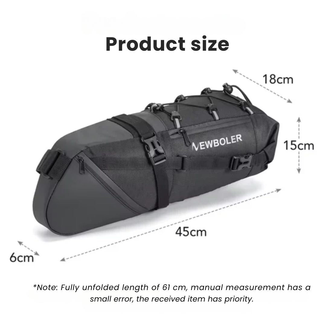 Waterproof Bike Saddle Bag 10L Lightweight Cycling Seat Pack
