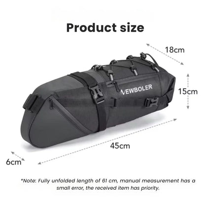 Waterproof Bike Saddle Bag 10L Lightweight Cycling Seat Pack