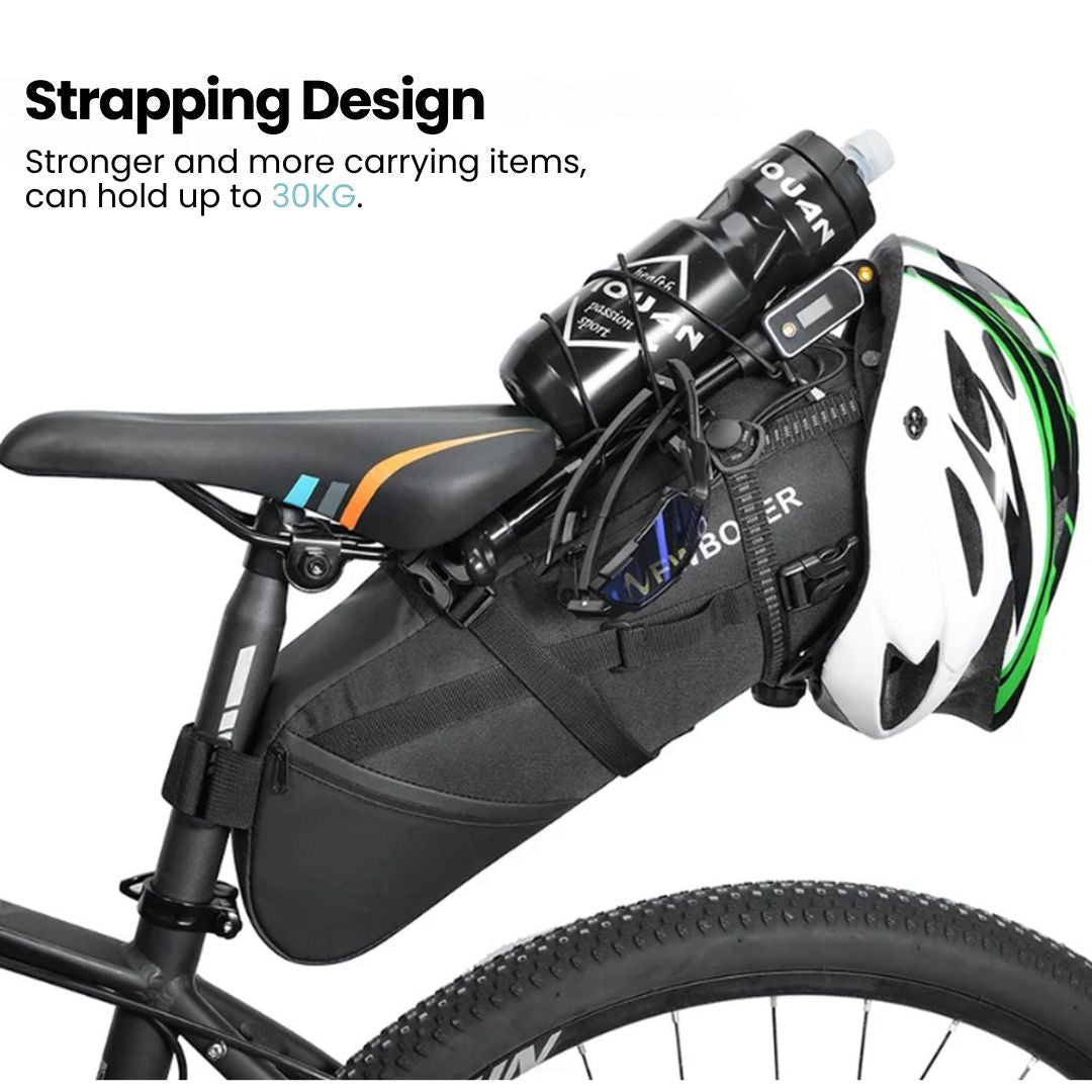 Waterproof Bike Saddle Bag 10L Lightweight Cycling Seat Pack