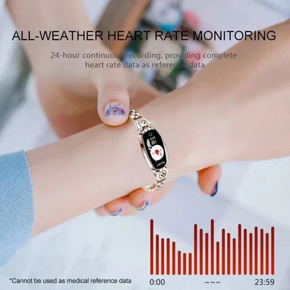 Waterproof Fitness Tracker Smart Bracelet with Heart Rate and Activity Monitoring for Women