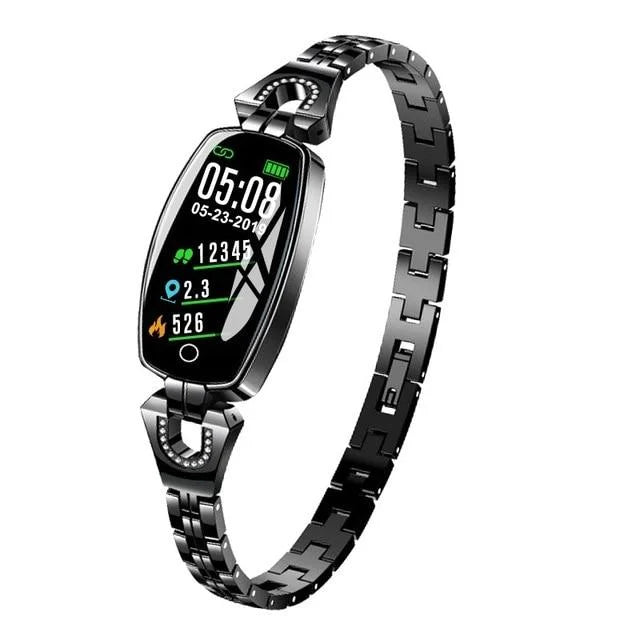 Waterproof Fitness Tracker Smart Bracelet with Heart Rate and Activity Monitoring for Women