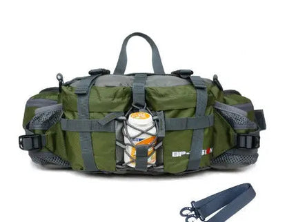 Waterproof Hiking Waist Bag 5L with Multiple Zipper Pockets