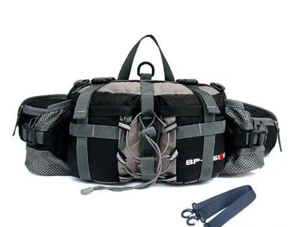 Waterproof Hiking Waist Bag 5L with Multiple Zipper Pockets