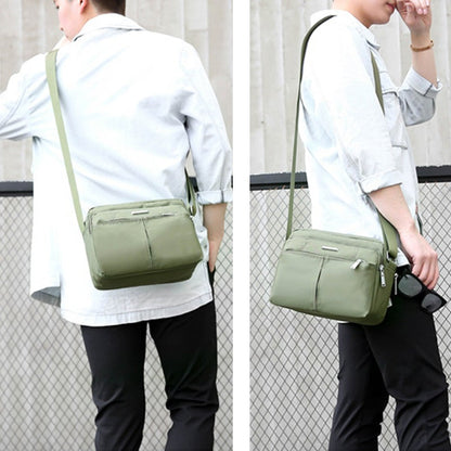 Waterproof Multi Pocket Messenger Bag with Adjustable Shoulder Strap