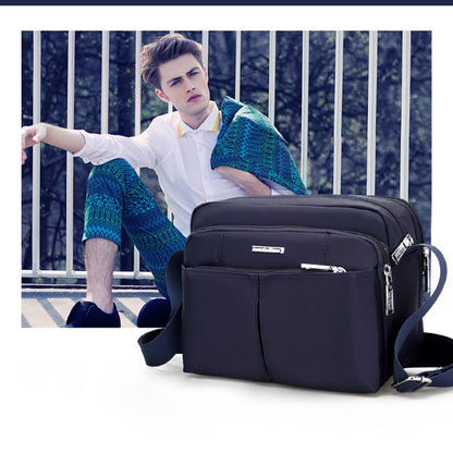 Waterproof Multi Pocket Messenger Bag with Adjustable Shoulder Strap