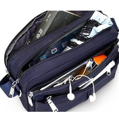 Waterproof Multi Pocket Messenger Bag with Adjustable Shoulder Strap