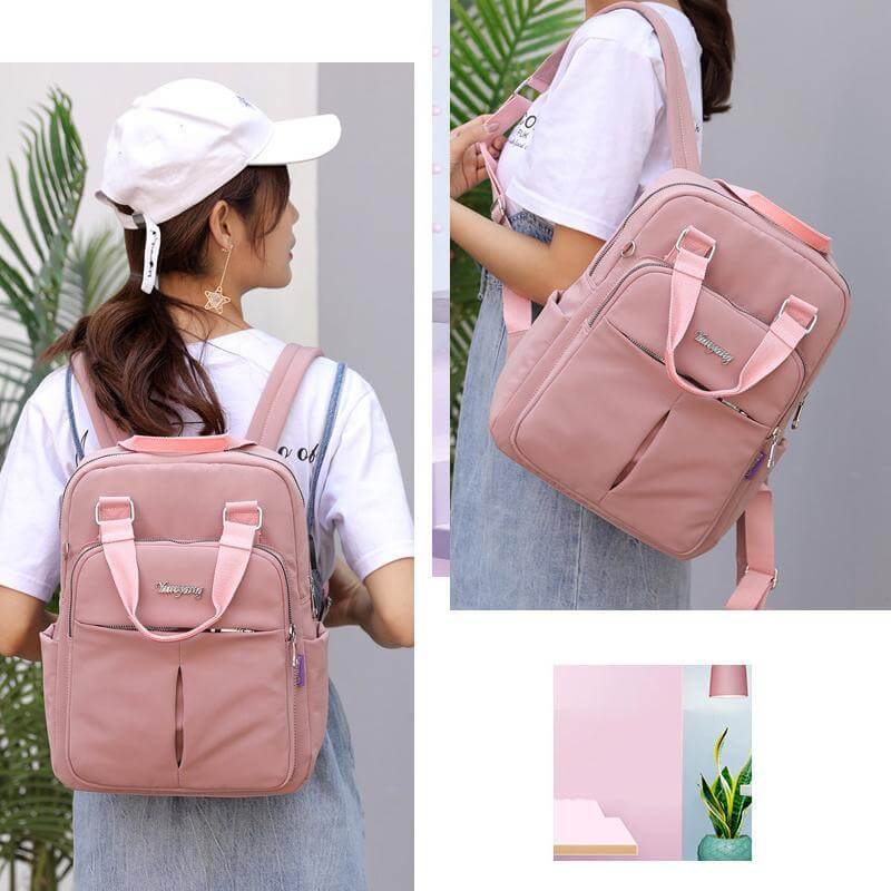 Waterproof Multifunction Backpack with USB Charging Port Durable Travel Work School Bag