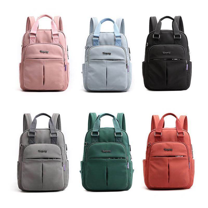 Waterproof Multifunction Backpack with USB Charging Port Durable Travel Work School Bag