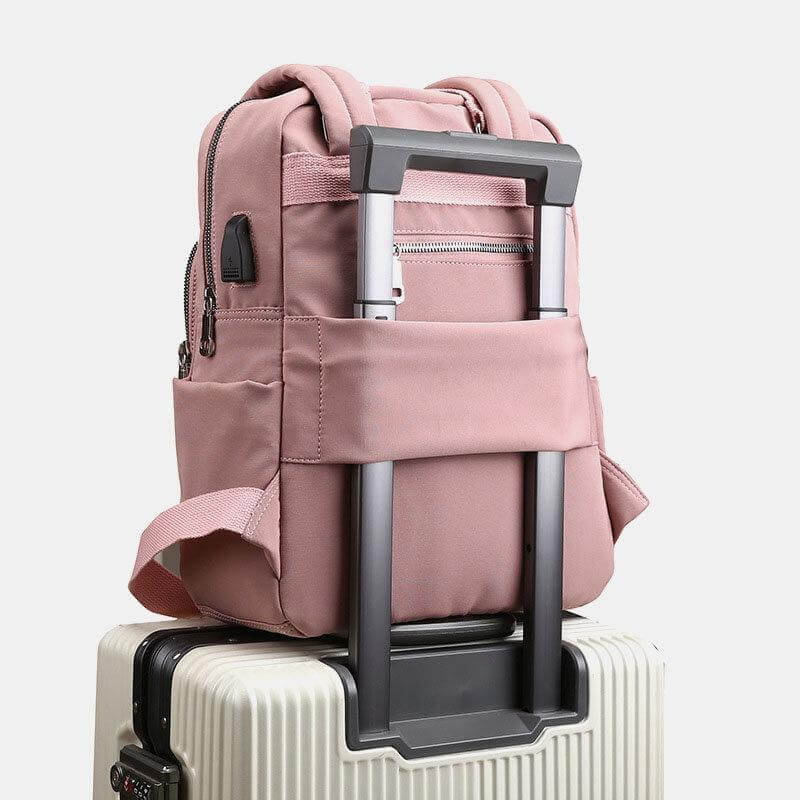 Waterproof Multifunction Backpack with USB Charging Port Durable Travel Work School Bag