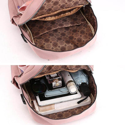 Waterproof Multifunction Backpack with USB Charging Port Durable Travel Work School Bag