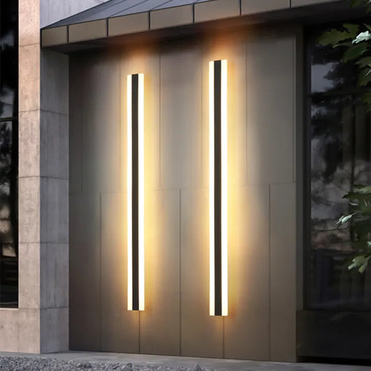 Waterproof Outdoor Wall Lamp - Modern Iron & Acrylic Exterior Light