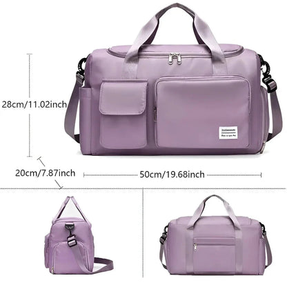 Waterproof Weekend Bag with Shoe Compartment