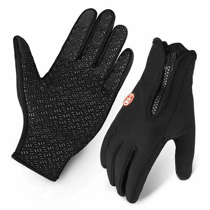 Waterproof Winter Gloves Touchscreen Fleece Lined Thermal Silicone Grip Outdoor