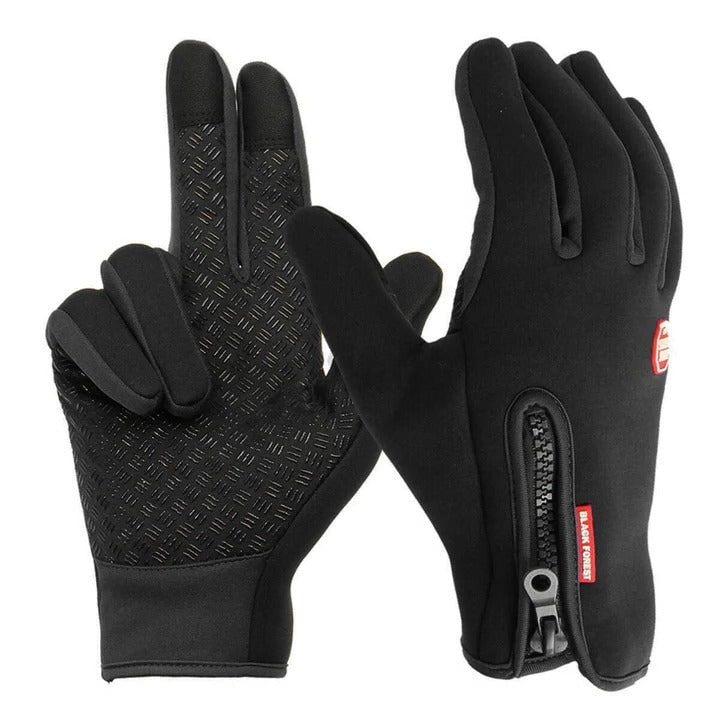 Waterproof Winter Gloves Touchscreen Fleece Lined Thermal Silicone Grip Outdoor
