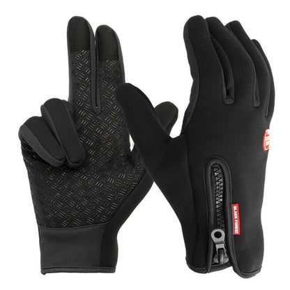 Waterproof Winter Gloves Touchscreen Fleece Lined Thermal Silicone Grip Outdoor