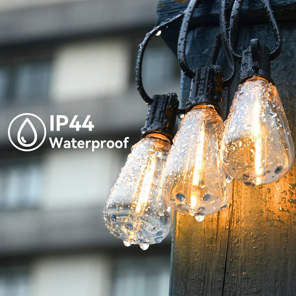 Weatherproof Outdoor LED String Lights Garden Patio Decor