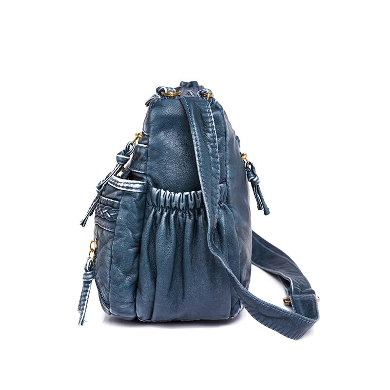 WeaveStyle Woven Shoulder Bag Elegant Lightweight Spacious Everyday Handbag