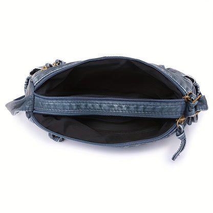WeaveStyle Woven Shoulder Bag Elegant Lightweight Spacious Everyday Handbag