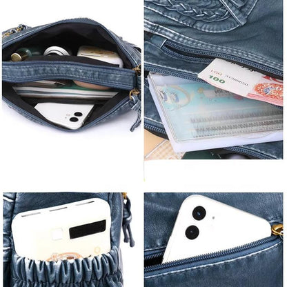 WeaveStyle Woven Shoulder Bag Elegant Lightweight Spacious Everyday Handbag