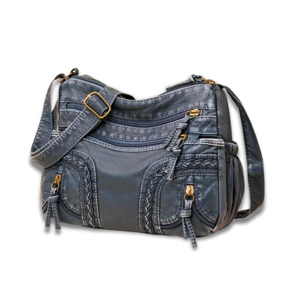 WeaveStyle Woven Shoulder Bag Elegant Lightweight Spacious Everyday Handbag
