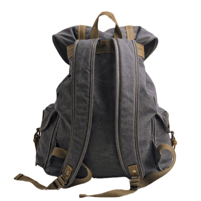 WessPack Military Canvas Backpack Rugged Travel Rucksack