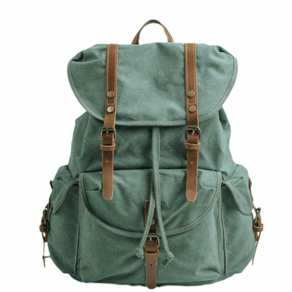 WessPack Military Canvas Backpack Rugged Travel Rucksack