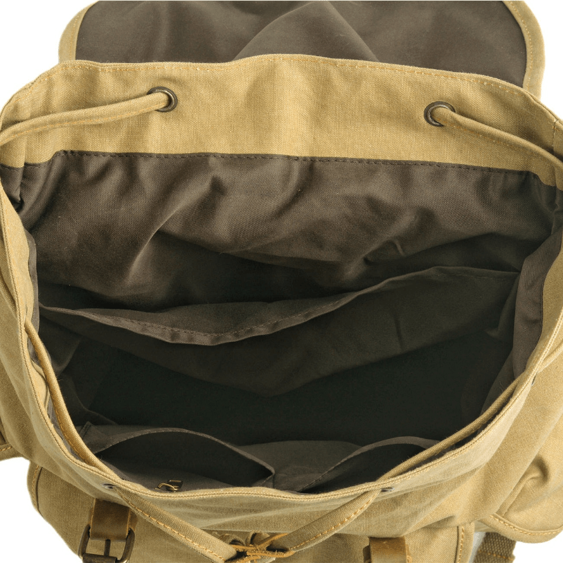 WessPack Military Canvas Backpack Rugged Travel Rucksack