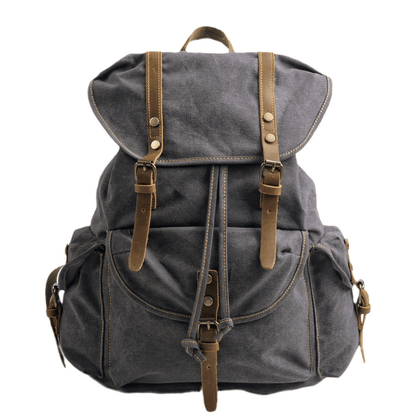 WessPack Military Canvas Backpack Rugged Travel Rucksack