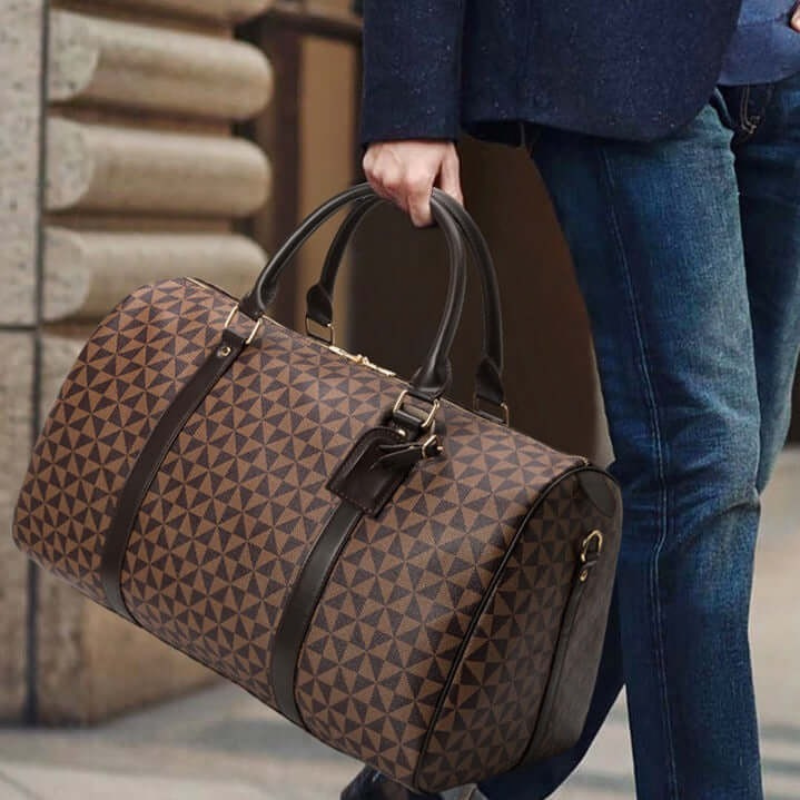 Westman Premium Leather Travel Duffle Bag Unisex