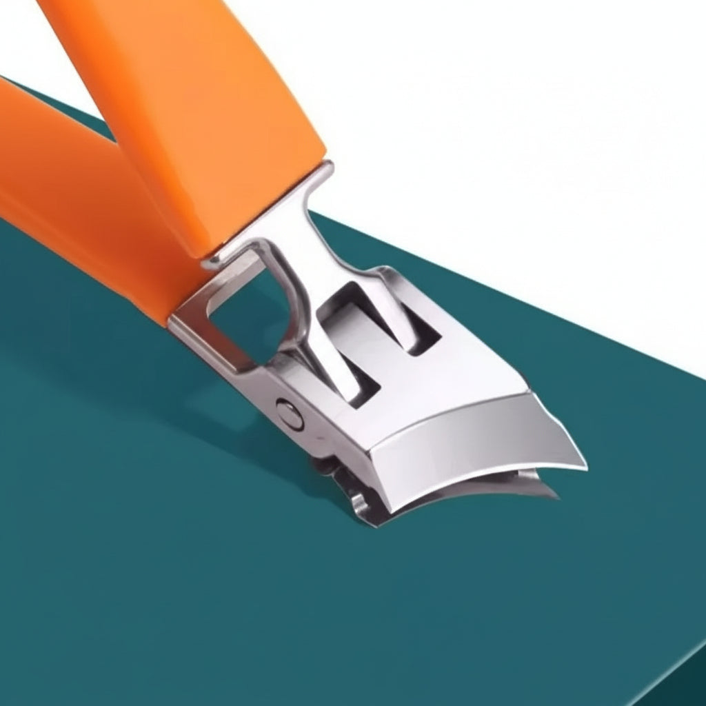 Wide Jaw Stainless Steel Nail Clippers With Nail Catcher