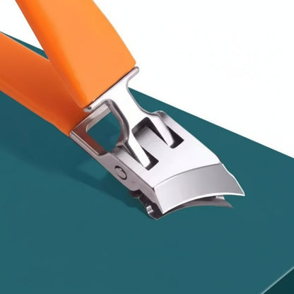 Wide Jaw Stainless Steel Nail Clippers With Nail Catcher