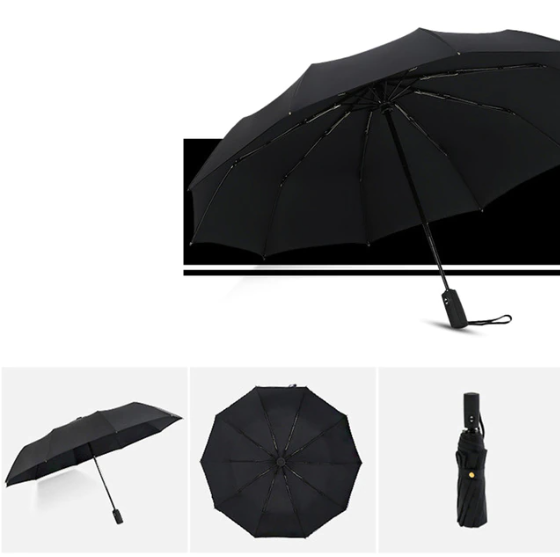 Windproof Storm Umbrella Compact Lightweight Auto Open Travel Umbrella