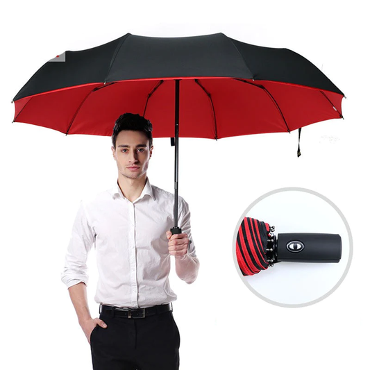 Windproof Storm Umbrella Compact Lightweight Auto Open Travel Umbrella