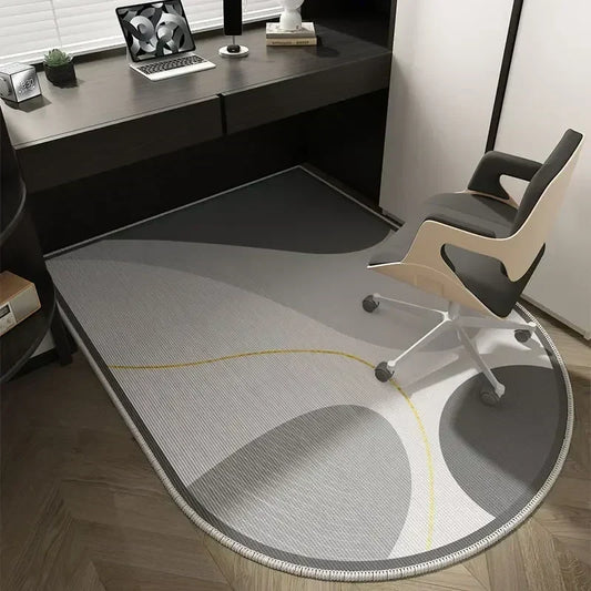 Winnie Geometric Office Chair Mat – Soft Washable Non-Slip Floor Mat