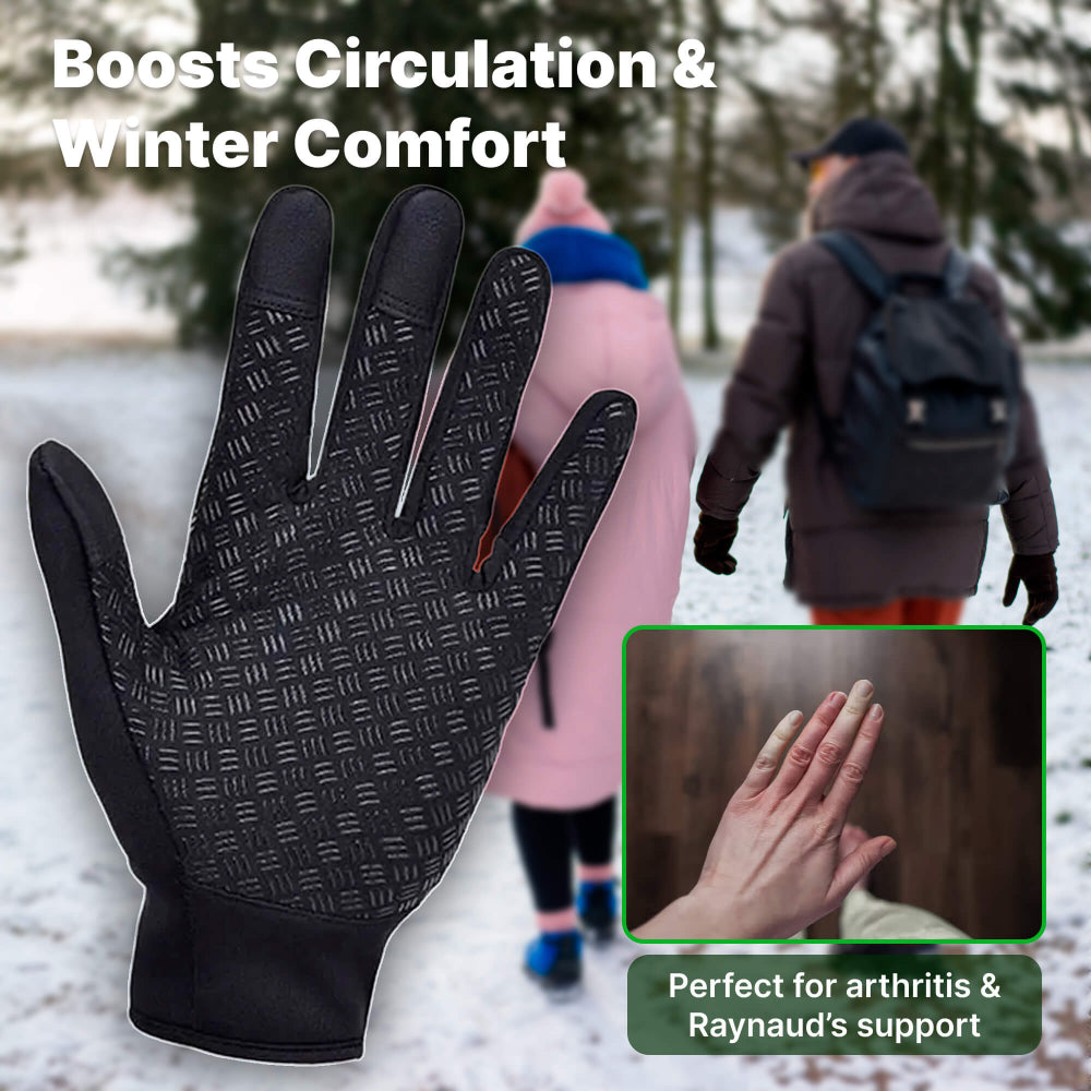 Beheizbare Winterhandschuhe, Thermo-Handschuhe mit Touchscreen-Funktion für draußen, verstellbar