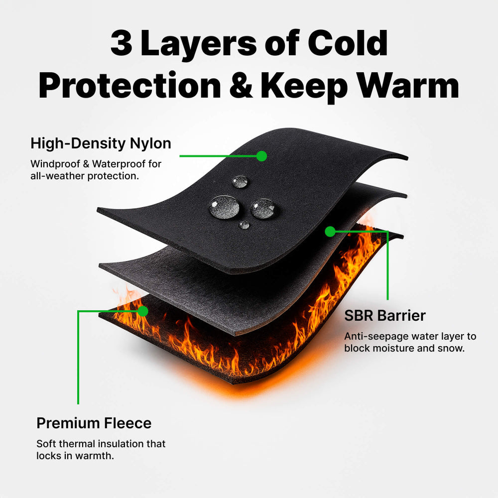 Beheizbare Winterhandschuhe, Thermo-Handschuhe mit Touchscreen-Funktion für draußen, verstellbar