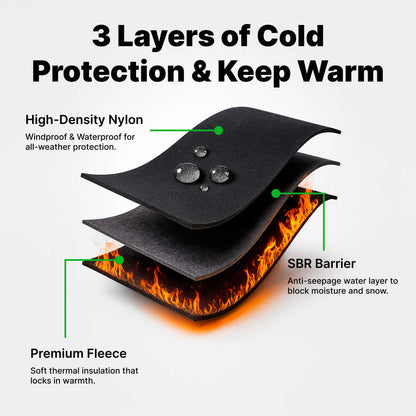 Beheizbare Winterhandschuhe, Thermo-Handschuhe mit Touchscreen-Funktion für draußen, verstellbar