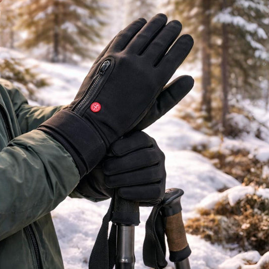 Guanti invernali riscaldati, termici e touchscreen, per attività all'aperto, calore regolabile